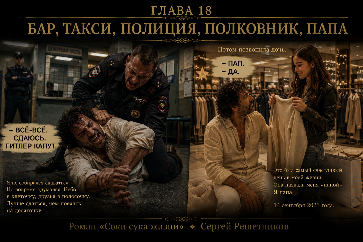 18 глава: Бар, такси, полиция, полковник, папа